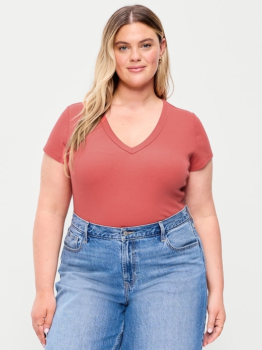 Image number 5 showing, Snug V-Neck T-Shirt