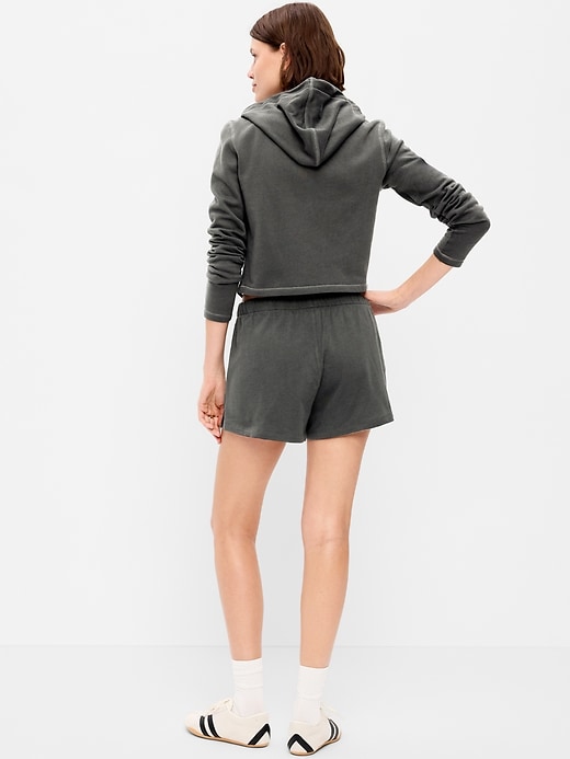 Image number 3 showing, High-Waisted Loose Logo Shorts -- 3-inch inseam