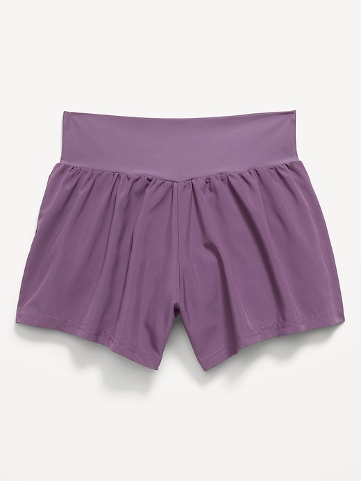 Image number 3 showing, High-Waisted StretchTech Performance Shorts for Girls