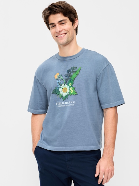 T-SHIRT COURT À IMPRIMÉ