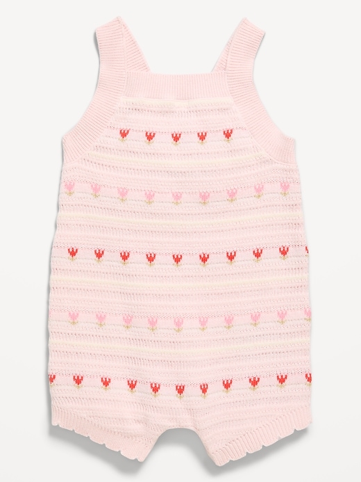 L'image numéro 1 présente Barboteuse sans manches en tricot pour bébé