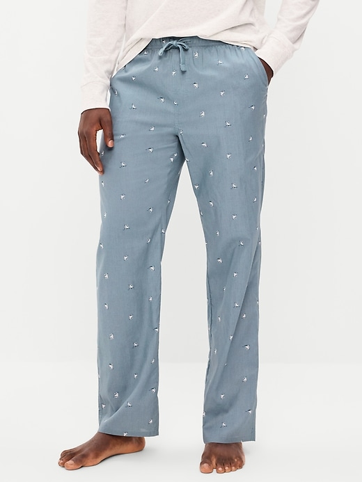 Image number 1 showing, Poplin Pajama Pant