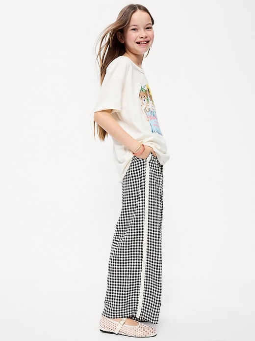 Image number 3 showing, Lace-Trim Linen-Blend Pants for Girls