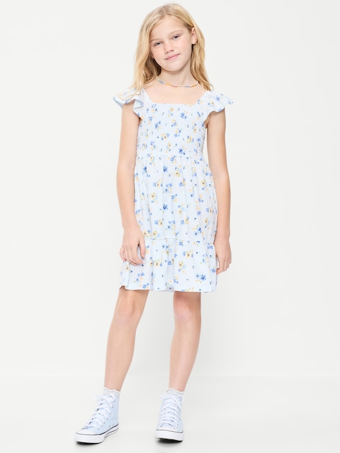 Fit and Flare Smocked Dress for Girls