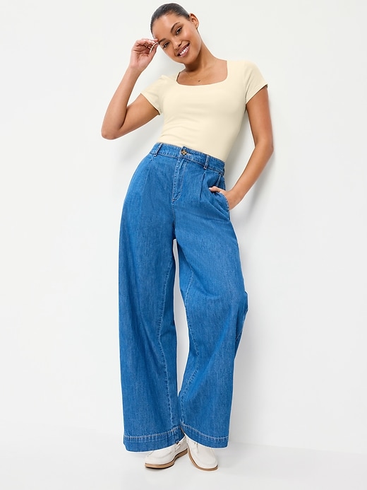 Image number 3 showing, Hug Double-Layer Scoop-Neck Top