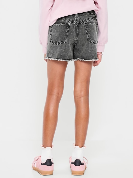 Image number 2 showing, High-Waisted Frayed-Hem Jean Shorts for Girls