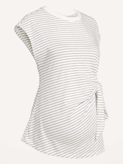 HAUT DE MATERNITÉ EN JERSEY NOUÉ SUR LE CÔTÉ