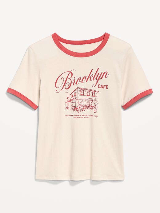 Image number 5 showing, EveryWear Crew-Neck Graphic Ringer T-Shirt