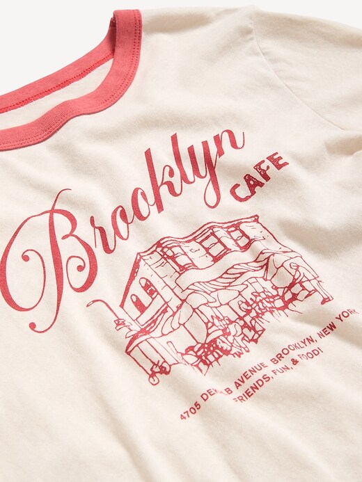 Image number 4 showing, EveryWear Crew-Neck Graphic Ringer T-Shirt