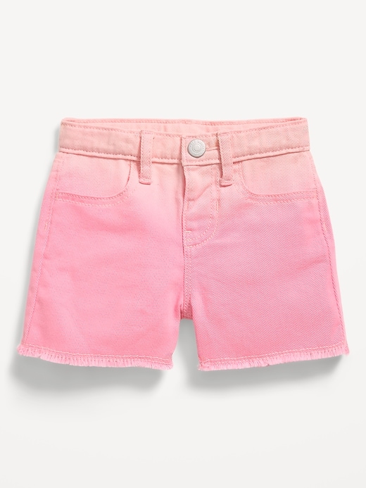 Image number 1 showing, Frayed-Hem Twill Shorts for Toddler Girls