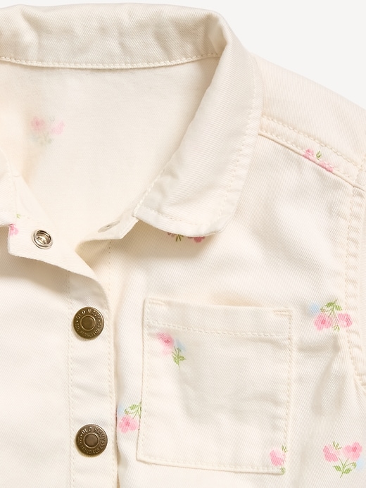 Image number 3 showing, Short-Sleeve Utility Romper for Toddler Girls