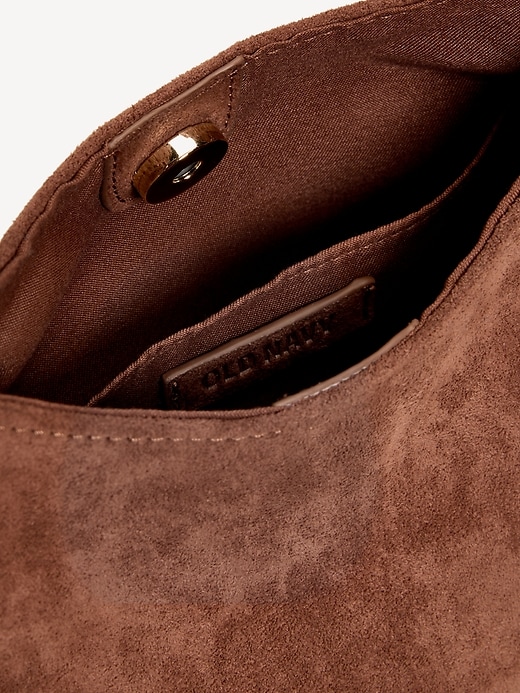 L'image numéro 3 présente Petite besace en suédine