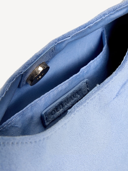 Image number 3 showing, Faux-Suede Mini Hobo Bag