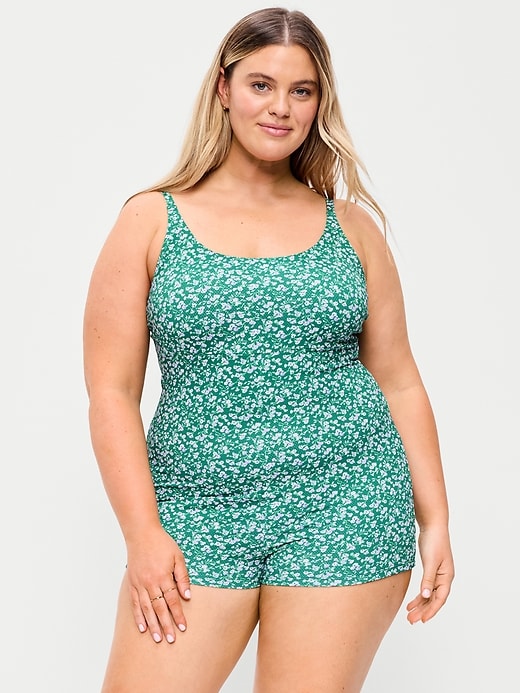 Image number 7 showing, Textured Swim Romper -- 2.5-inch inseam