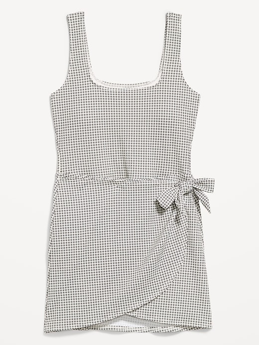 L'image numéro 1 présente Robe de bain en piqué nouée sur le côté