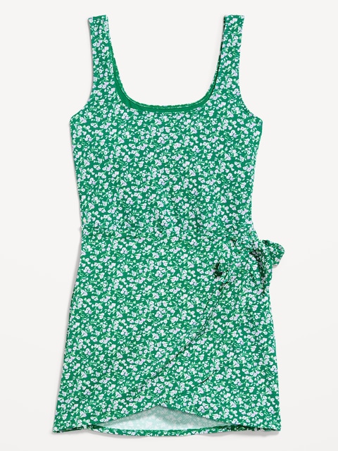 ROBE DE BAIN EN PIQUÉ NOUÉE SUR LE CÔTÉ