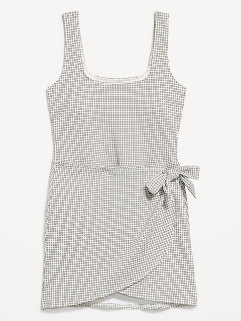 ROBE DE BAIN EN PIQUÉ NOUÉE SUR LE CÔTÉ