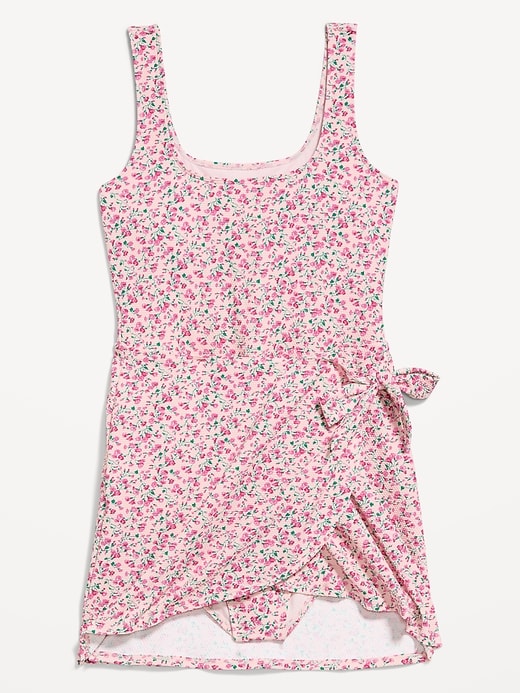 L'image numéro 3 présente Robe de bain en piqué nouée sur le côté