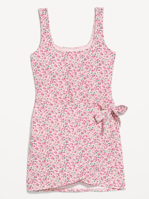 ROBE DE BAIN EN PIQUÉ NOUÉE SUR LE CÔTÉ