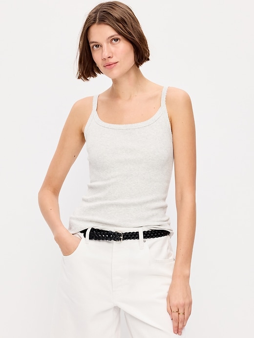 Image number 1 showing, Rib-Knit Cami Tank Top