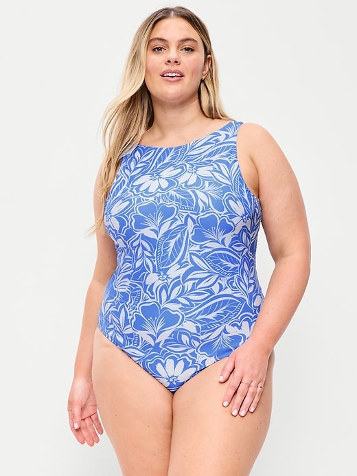Image number 7 showing, High-Neck One-Piece Swimsuit