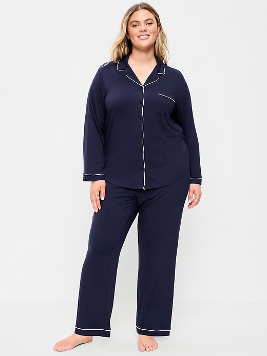 Image number 7 showing, Sunday Sleep Knit Jersey Pant Set