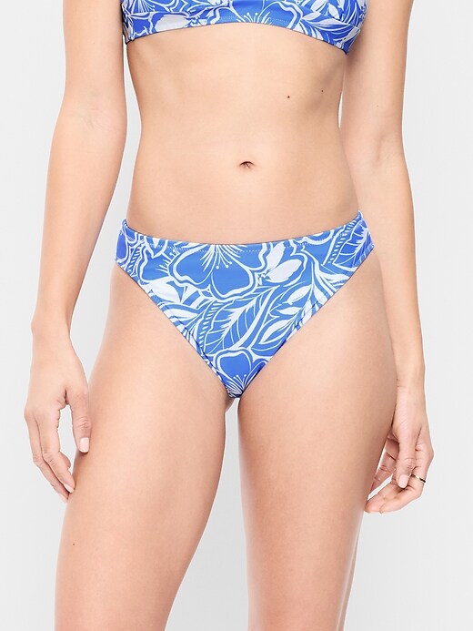 Image number 1 showing, Mid-Rise Bikini Swim Bottoms