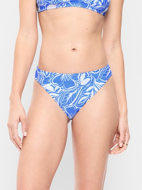 Mid-Rise Bikini Swim Bottoms