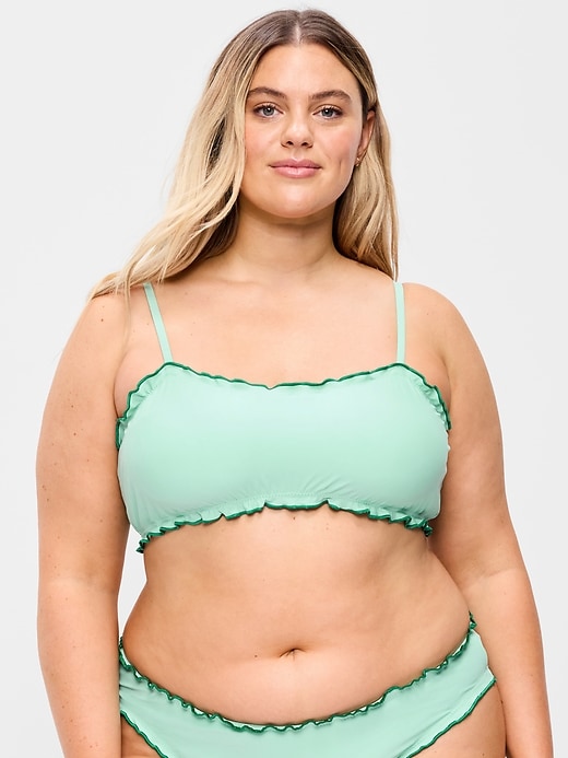 Image number 7 showing, Scoop-Neck Ruffle Swim Top