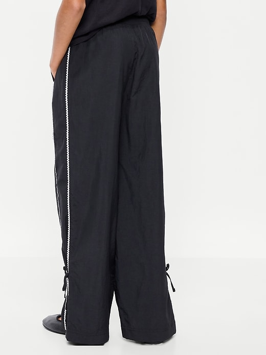 Image number 2 showing, High-Waisted Bow Parachute Pants for Girls