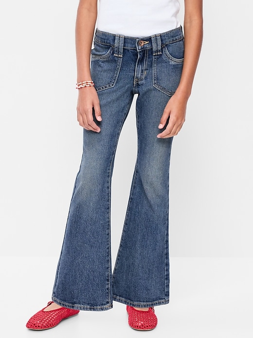 Image number 1 showing, Low-Rise Flare-Leg Jeans for Girls