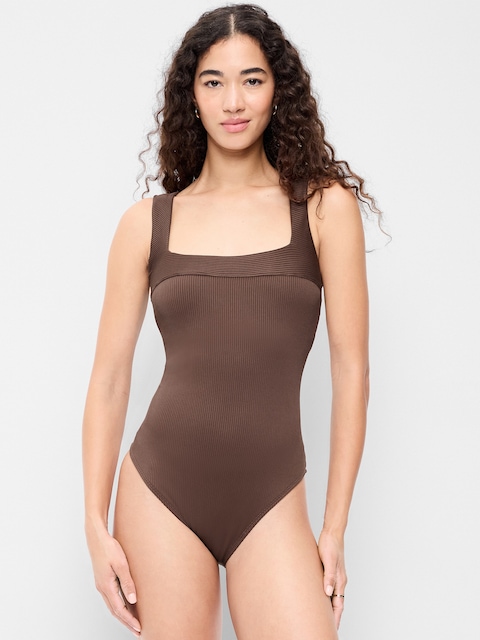 MAILLOT DE BAIN UNE-PIÈCE CÔTELÉ