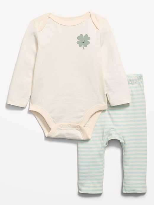 Image number 2 showing, Long-Sleeve Bodysuit and Leggings Set for Baby