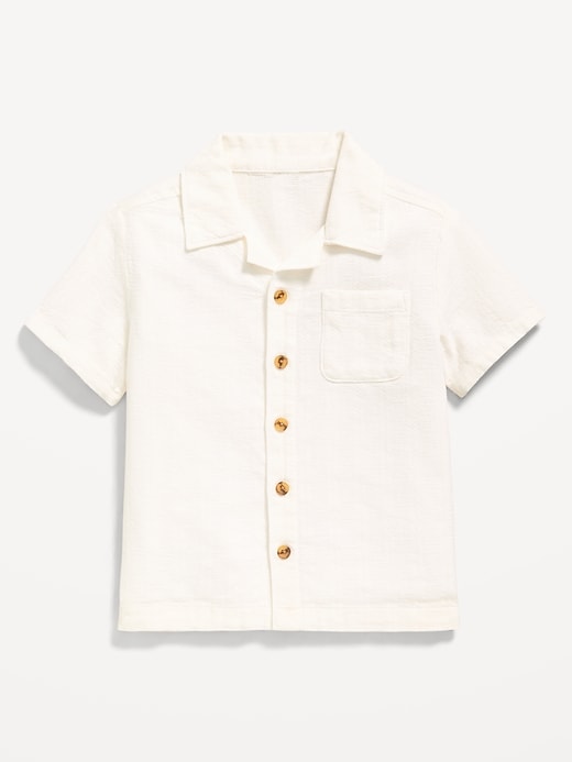 Image number 1 showing, Short-Sleeve Pocket Shirt for Toddler Boys