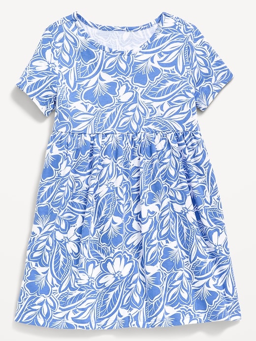 Image number 1 showing, Printed Short-Sleeve Dress for Toddler Girls