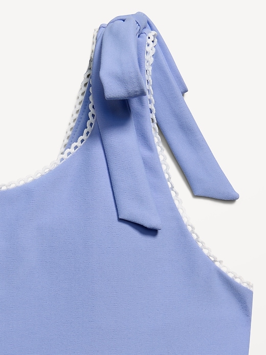 L'image numéro 5 présente Robe de sport sans manches à bretelles nouées PowerSoft pour fille