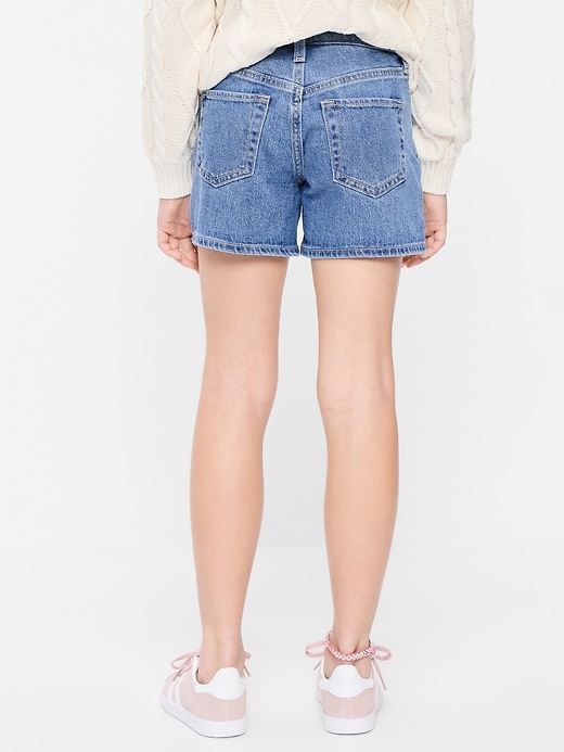 Image number 2 showing, High-Waisted Jean Midi Shorts for Girls