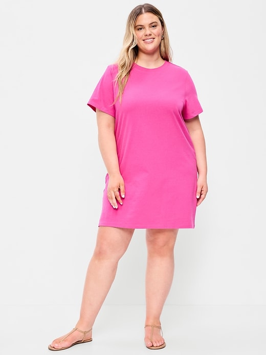 Image number 5 showing, Vintage Crew-Neck Mini T-Shirt Dress