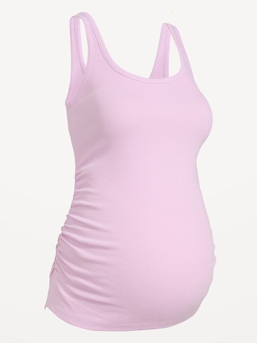 Image number 4 showing, Maternity Scoop-Neck Ribbed Tank Top