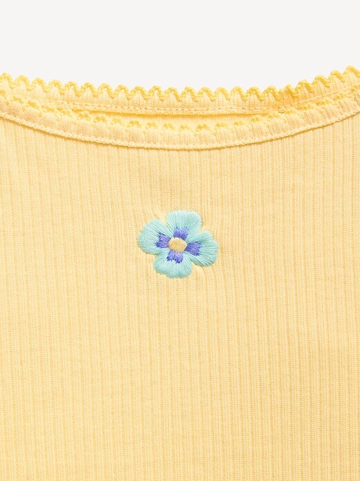 Image number 2 showing, Ribbed Ruffle-Trim Cami for Toddler Girls