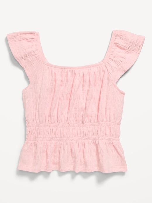 Image number 2 showing, Ruffled Smocked Top for Girls