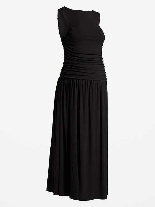 Image number 2 showing, Maternity Drop-Waist Fit & Flare Dress