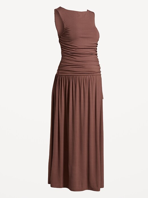 Image number 2 showing, Maternity Drop-Waist Fit & Flare Dress