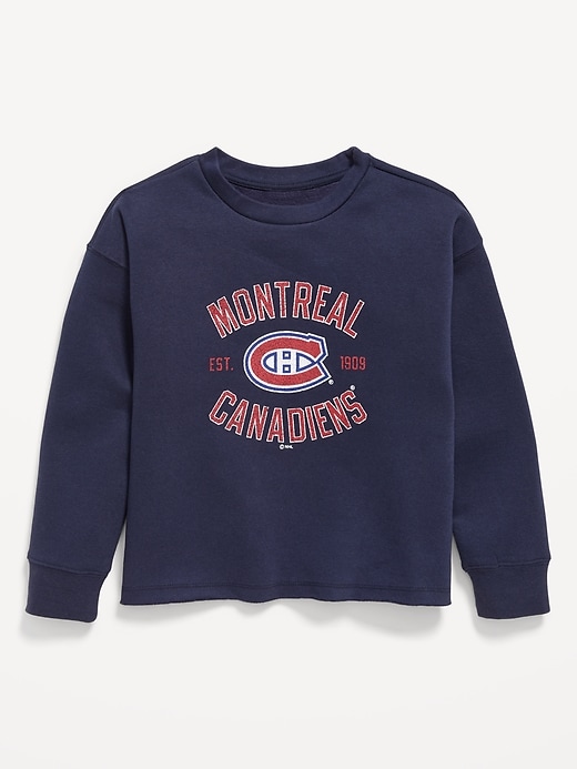 Image number 1 showing, NHL Graphic Sweatshirt for Girls
