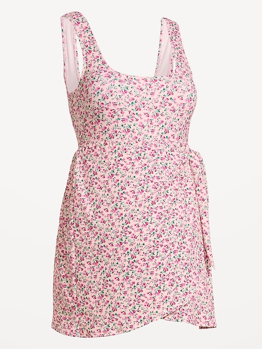 Image number 2 showing, Maternity Classic Wrap Swim Dress