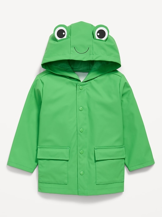 Image number 2 showing, Water-Resistant Unisex Critter Hooded Jacket for Toddler