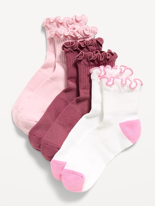 L'image numéro 1 présente Chaussettes de sport à volants (paquet de 3 paires)