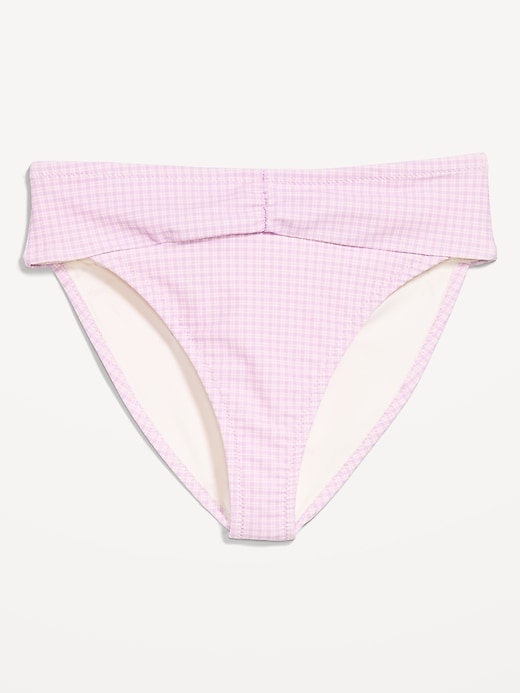 Image number 3 showing, High-Waisted Cinched Bikini Swim Bottoms
