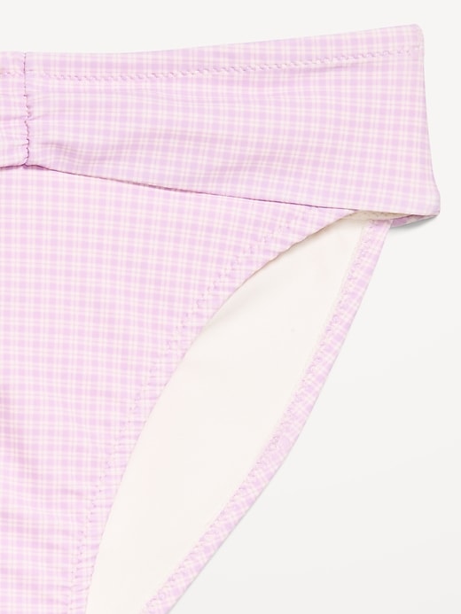 Image number 6 showing, High-Waisted Cinched Bikini Swim Bottoms