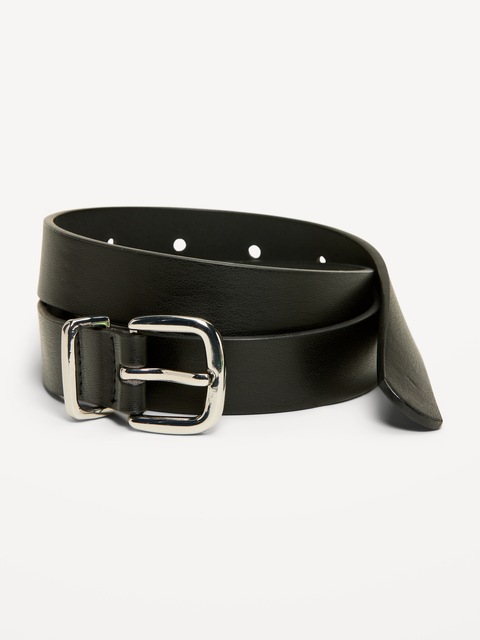 Classic Faux-Leather Belt